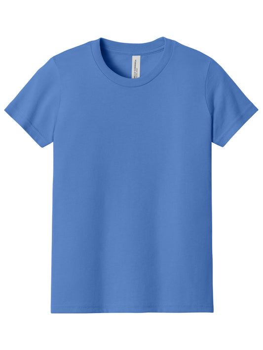 Youth Jersey Short Sleeve Tee - BC3001Y - Columbia Blue