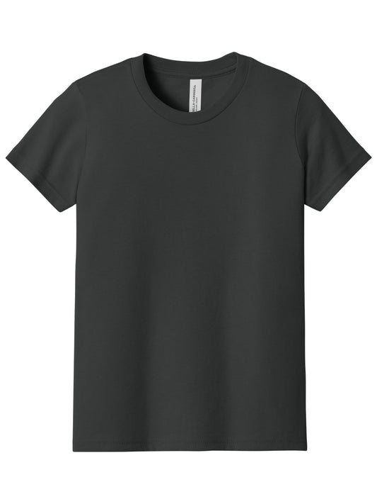 Youth Jersey Short Sleeve Tee - BC3001Y - Dark Grey
