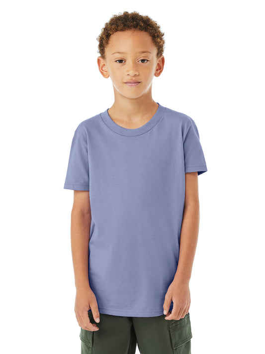 Youth Jersey Short Sleeve Tee - BC3001Y - Lavender Blue