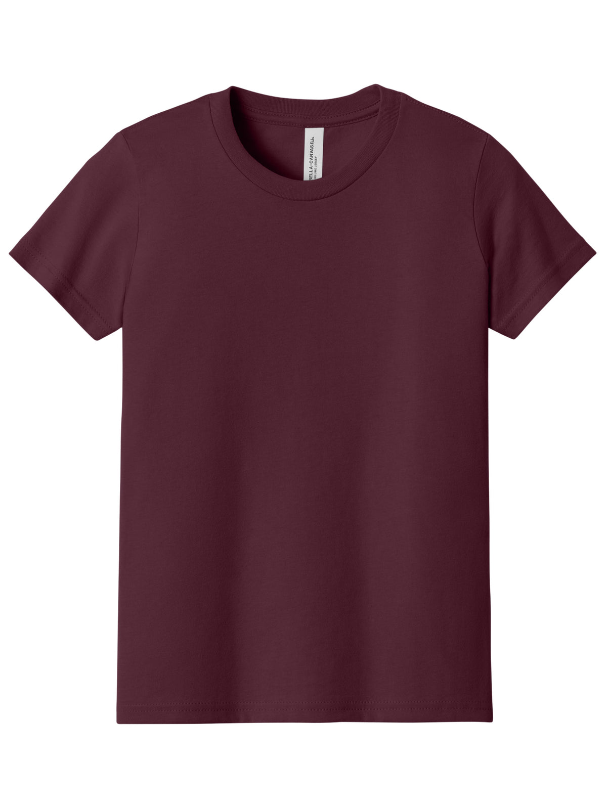 Youth Jersey Short Sleeve Tee - BC3001Y - Maroon