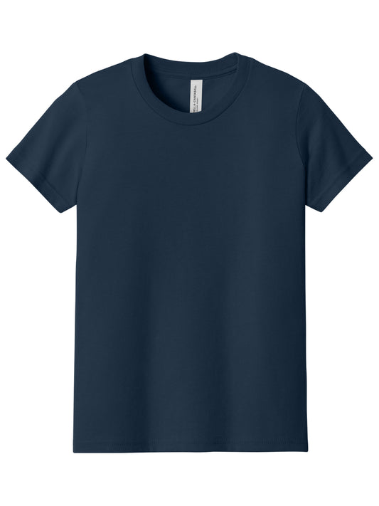 Youth Jersey Short Sleeve Tee - BC3001Y - Navy