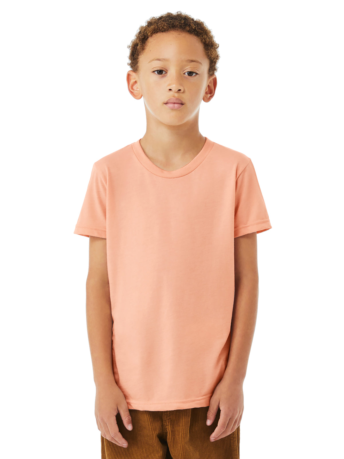 Youth Jersey Short Sleeve Tee - BC3001Y - Peach