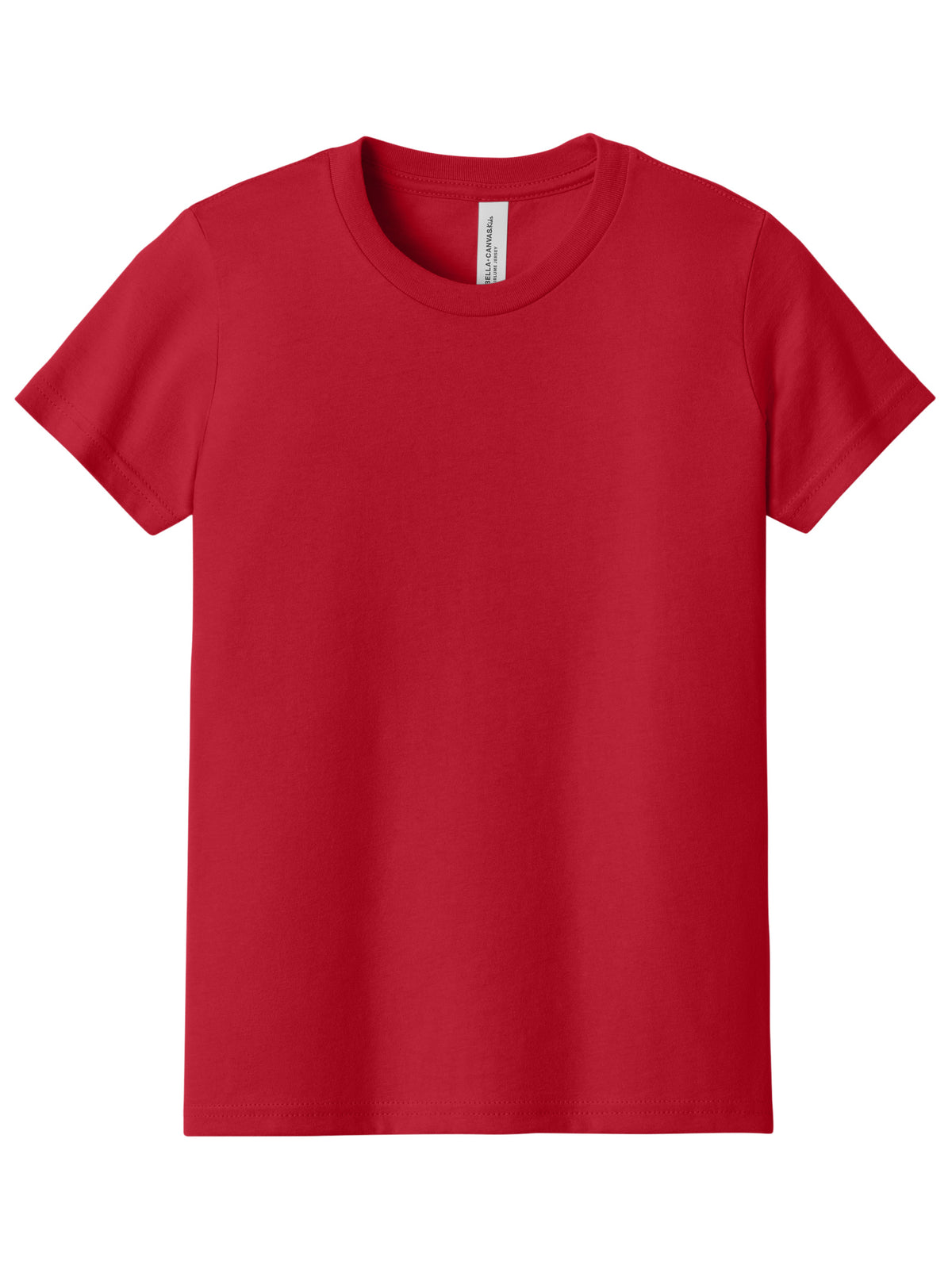 Youth Jersey Short Sleeve Tee - BC3001Y - Red