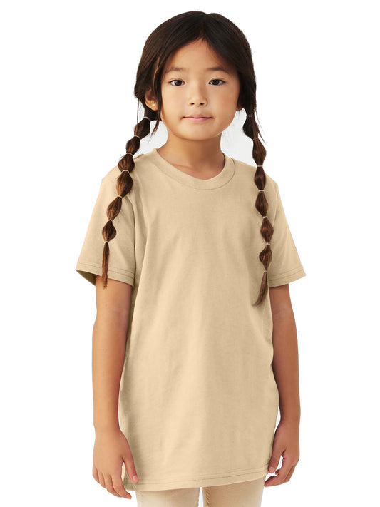 Youth Jersey Short Sleeve Tee - BC3001Y - Soft Cream