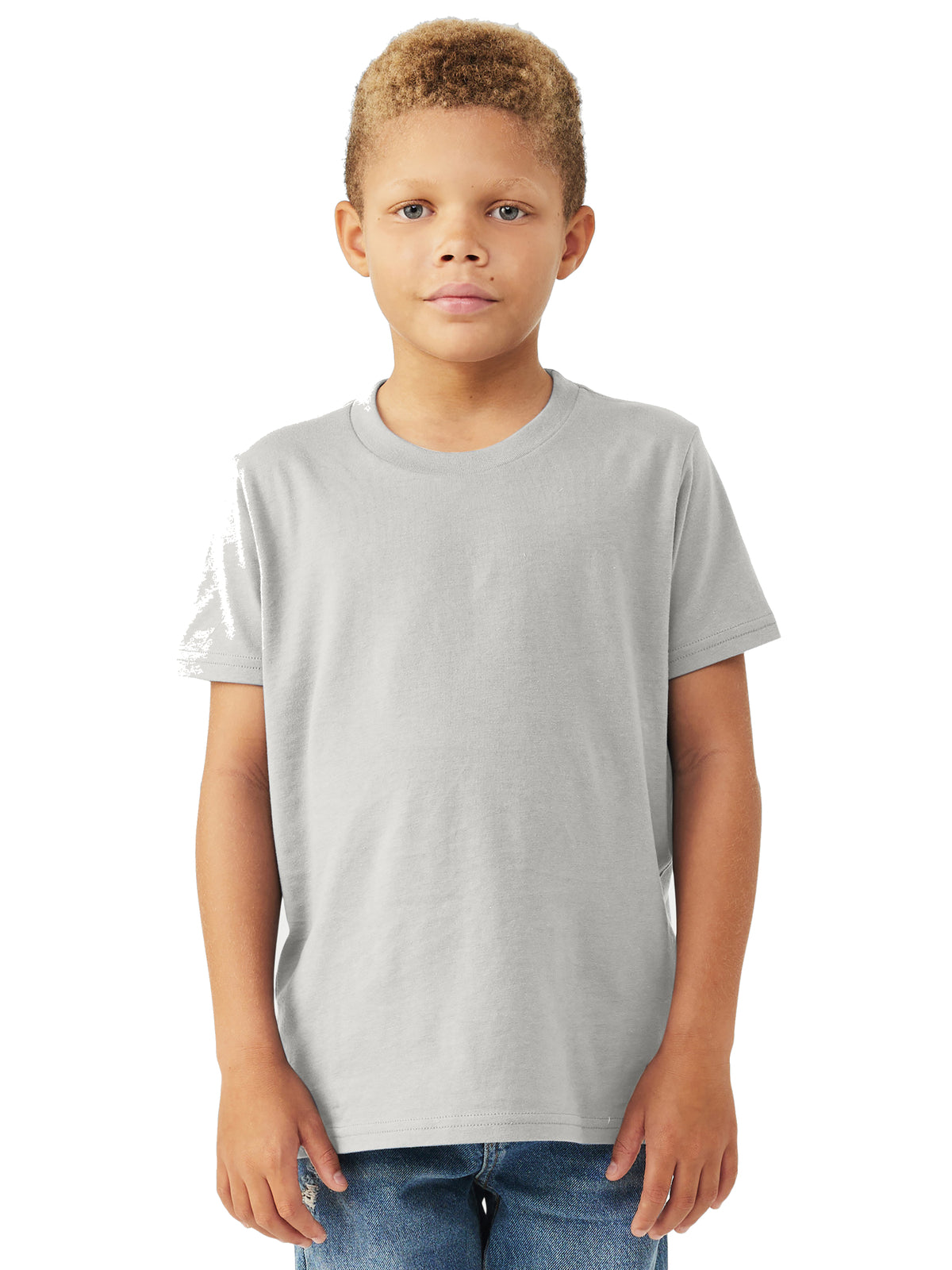 Youth Jersey Short Sleeve Tee - BC3001Y - Silver