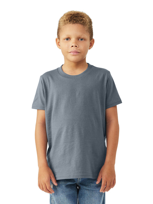 Youth Jersey Short Sleeve Tee - BC3001Y - Steel Blue