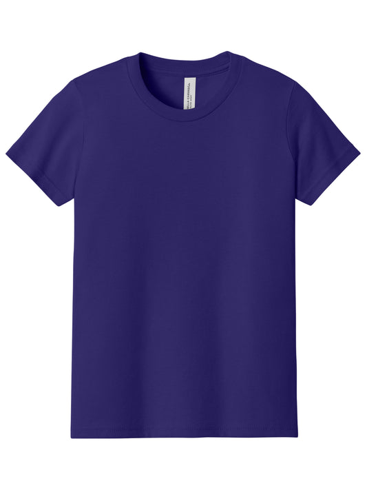 Youth Jersey Short Sleeve Tee - BC3001Y - Team Purple