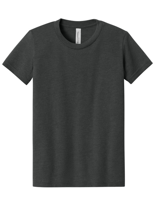 Youth Heather CVC Tee - BC3001YCVC - Dark Grey Heather