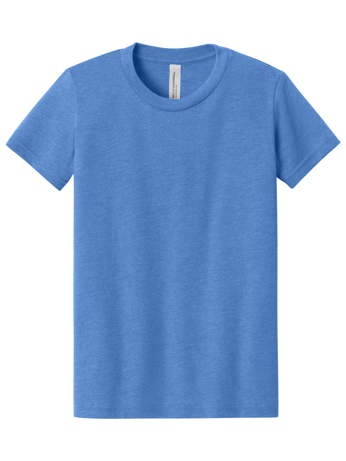 Youth Heather CVC Tee - BC3001YCVC - Heather Columbia Blue