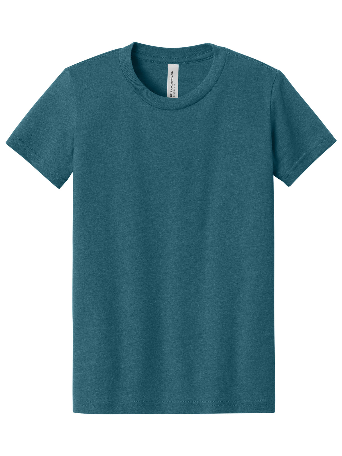 Youth Heather CVC Tee - BC3001YCVC - Heather Deep Teal