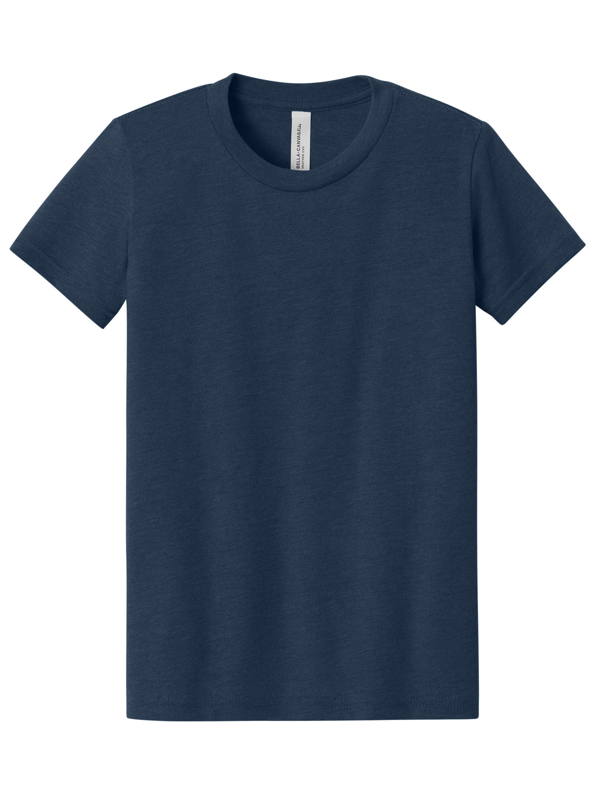 Youth Heather CVC Tee - BC3001YCVC - Heather Navy