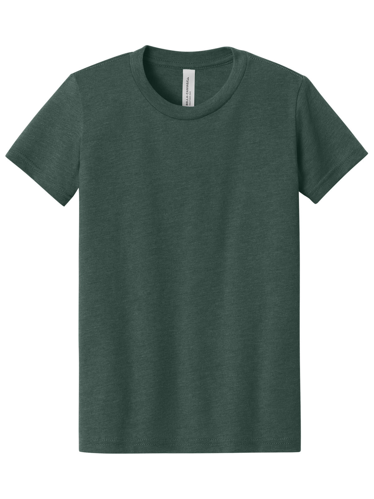 Youth Heather CVC Tee - BC3001YCVC - Heather Forest