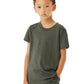 Youth Heather CVC Tee - BC3001YCVC - Heather Military Green