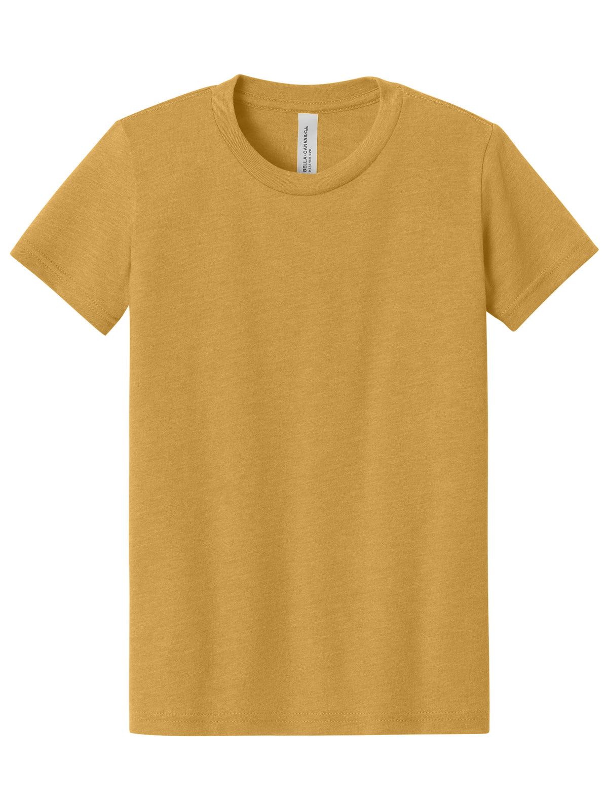 Youth Heather CVC Tee - BC3001YCVC - Heather Mustard