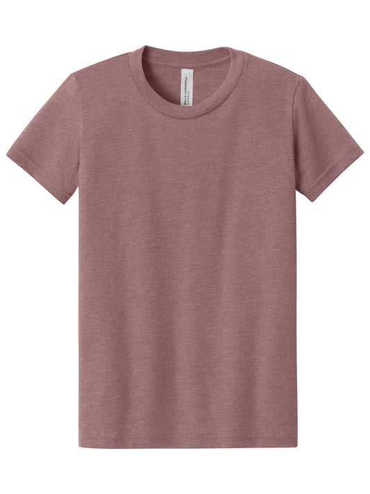 Youth Heather CVC Tee - BC3001YCVC - Heather Mauve
