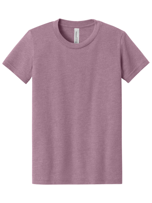 Youth Heather CVC Tee - BC3001YCVC - Heather Orchid