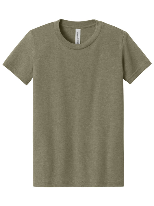 Youth Heather CVC Tee - BC3001YCVC - Heather Olive