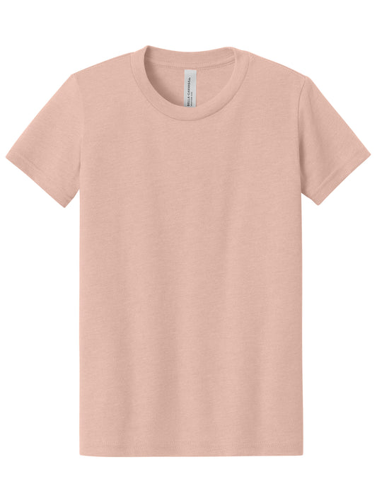 Youth Heather CVC Tee - BC3001YCVC - Heather Peach