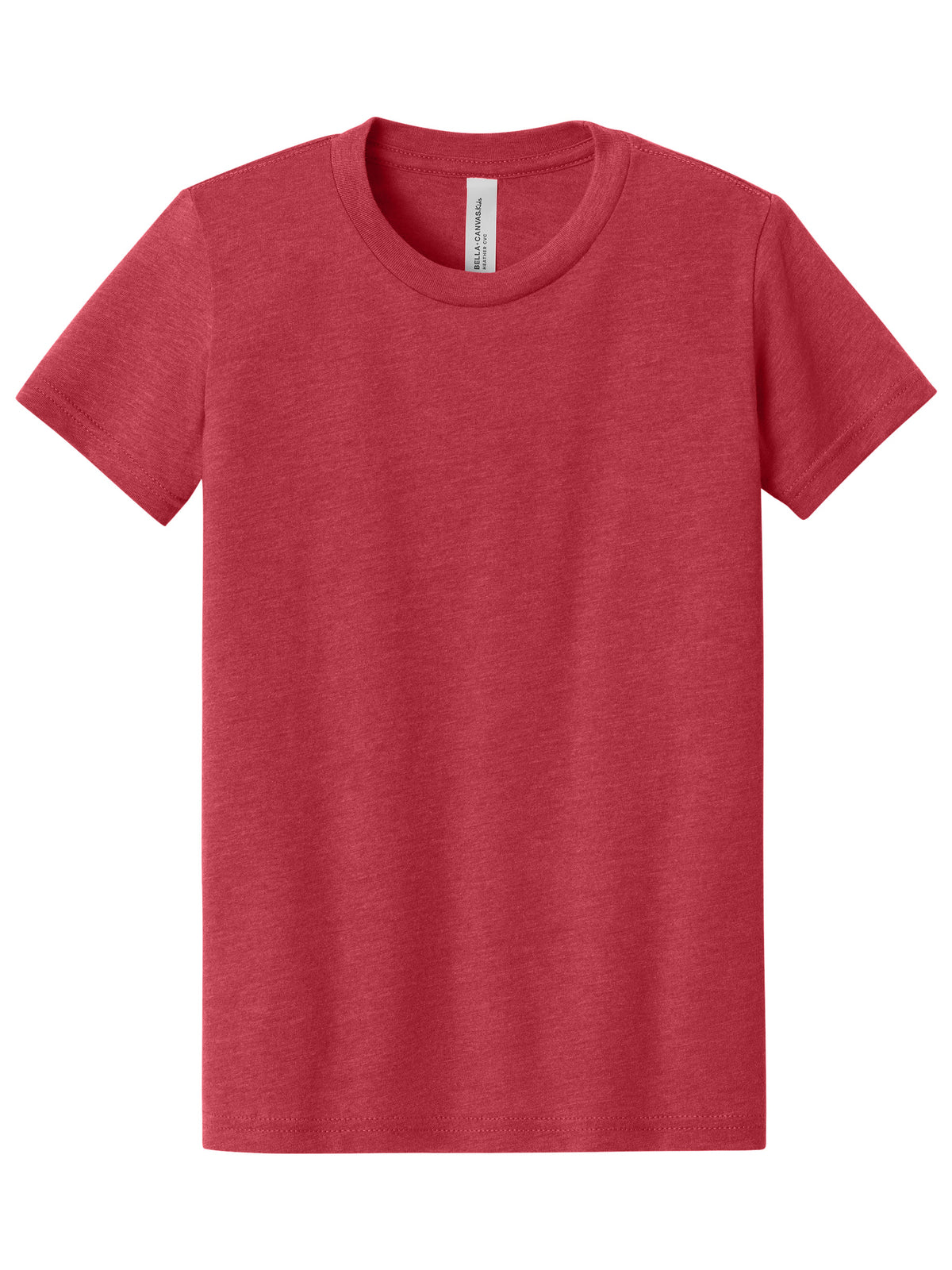 Youth Heather CVC Tee - BC3001YCVC - Heather Red