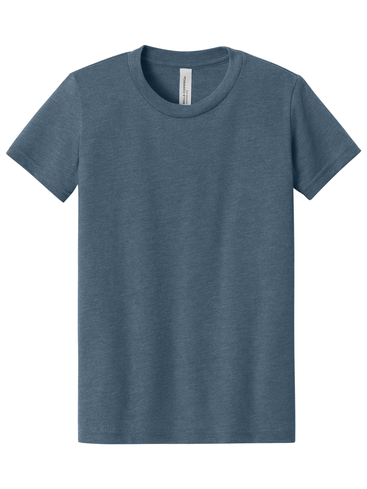 Youth Heather CVC Tee - BC3001YCVC - Heather Slate