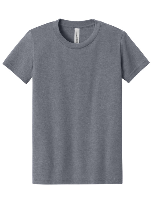 Youth Heather CVC Tee - BC3001YCVC - Heather Storm