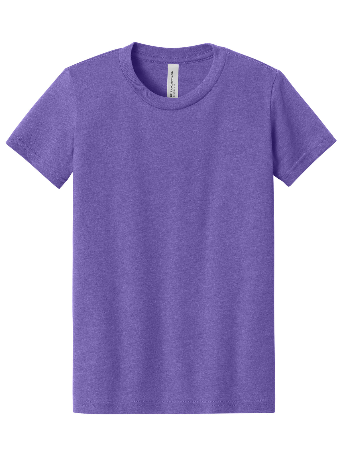 Youth Heather CVC Tee - BC3001YCVC - Heather Team Purple