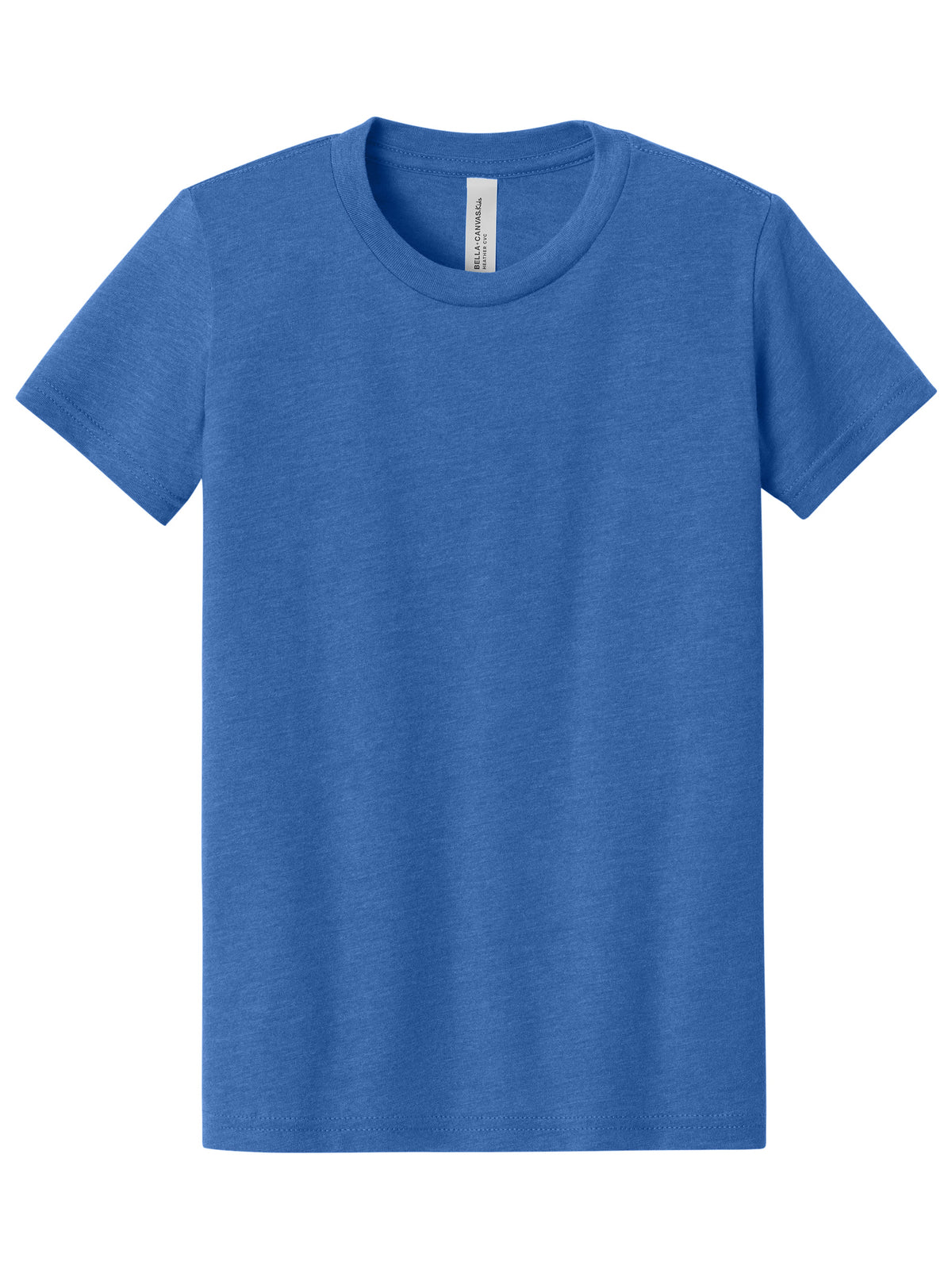 Youth Heather CVC Tee - BC3001YCVC - Heather True Royal