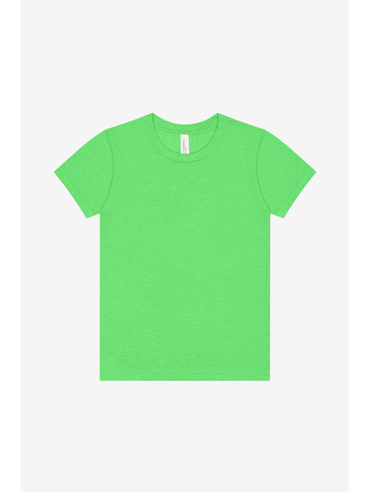Youth Heather CVC Tee - BC3001YCVC - Neon Green