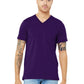 Unisex Pocketless V-Neck Tee - BC3005 - Team Purple