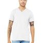 Unisex Pocketless V-Neck Tee - BC3005 - White