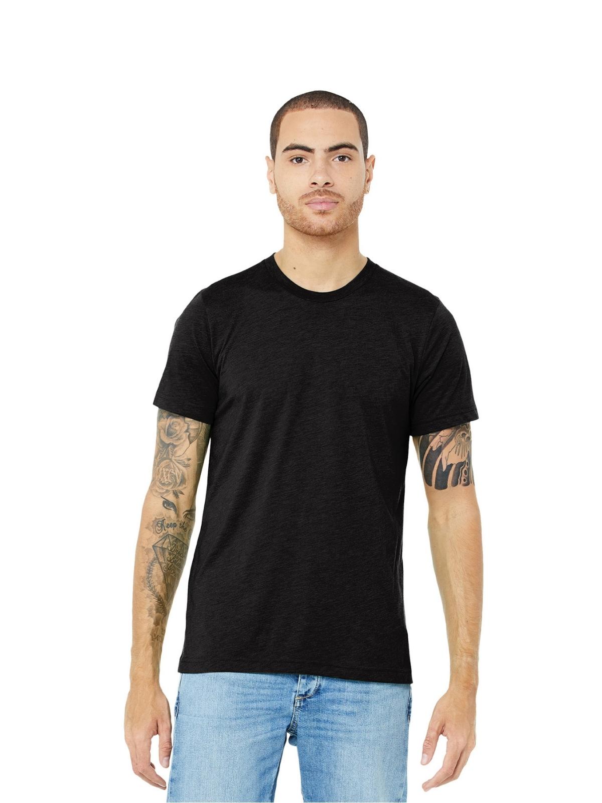 Unisex Triblend Tee - BC3413 - Black Heather Triblend
