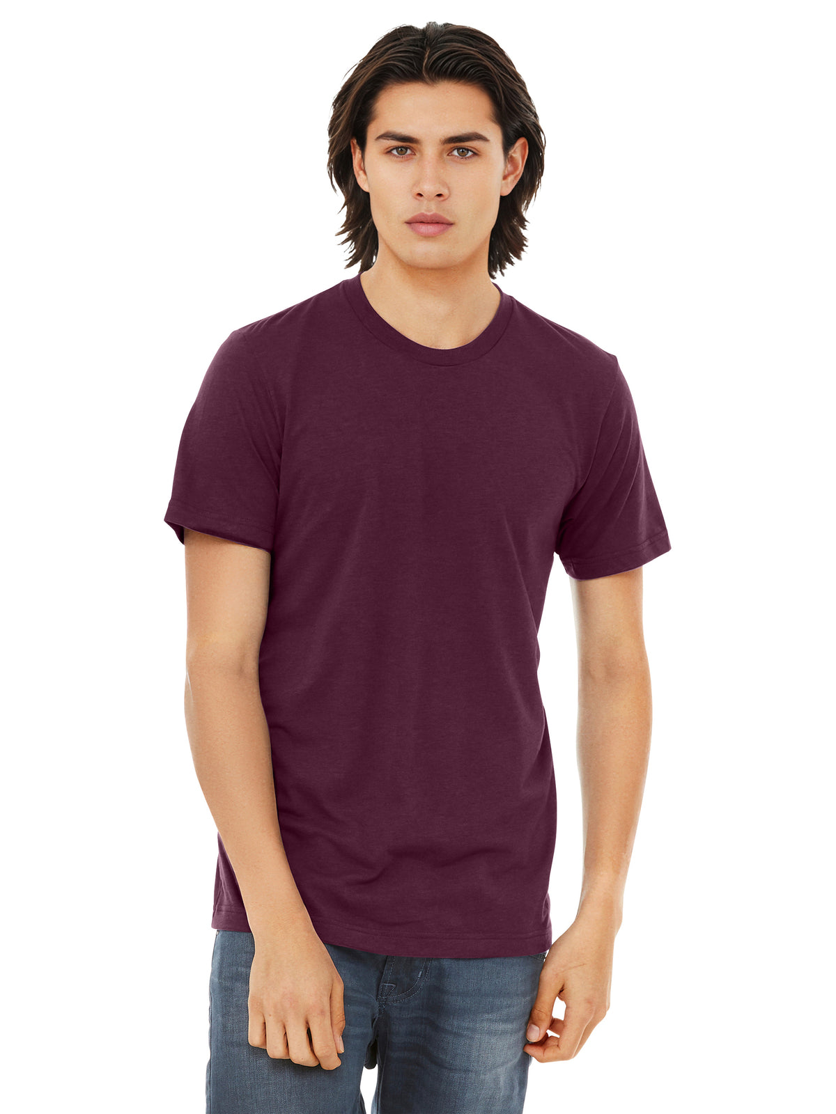 Unisex Triblend Tee - BC3413 - Maroon Triblend