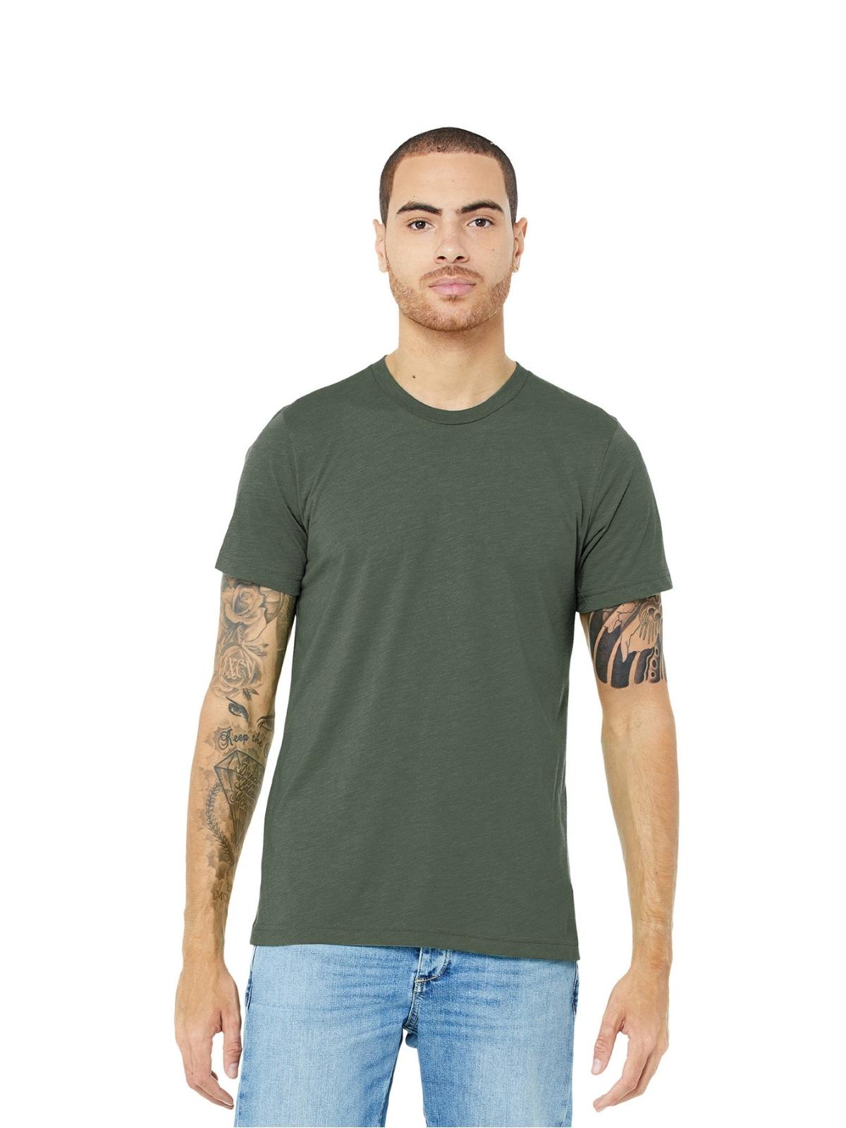 Unisex Triblend Tee - BC3413 - Military Green Triblend