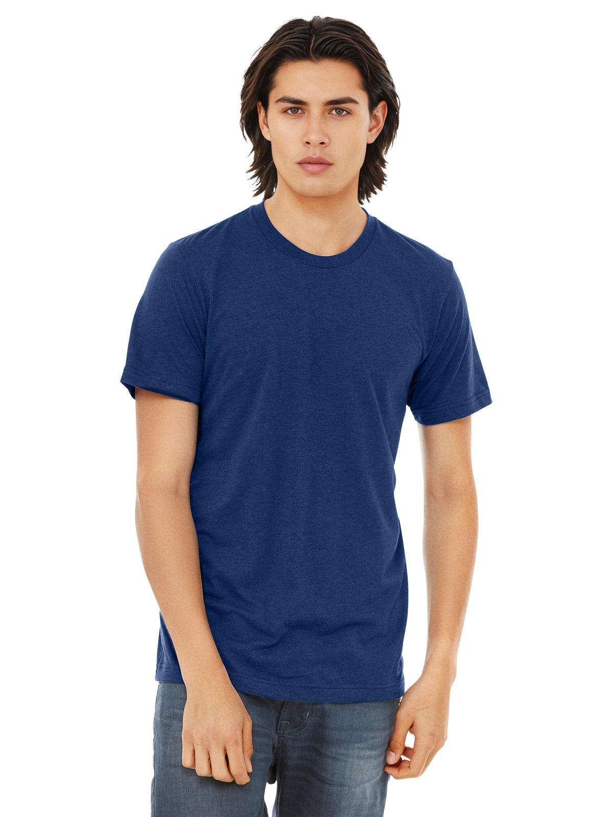 Unisex Triblend Tee - BC3413 - Navy Triblend