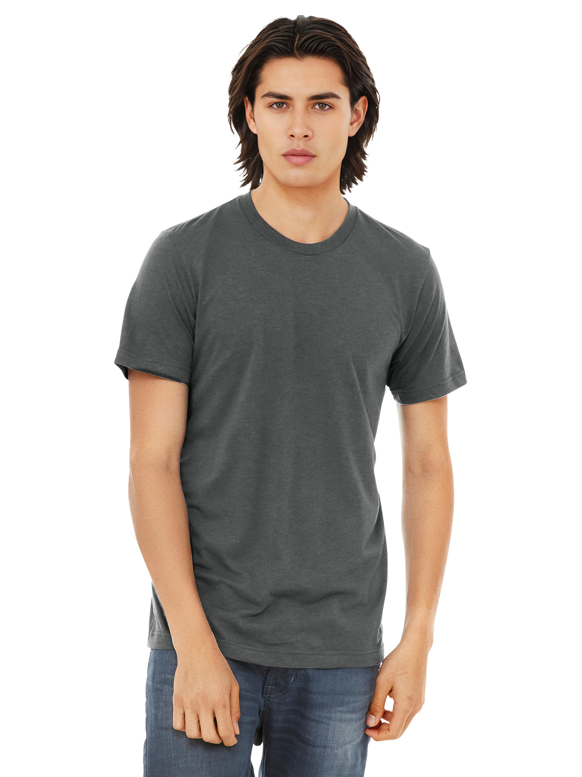 Unisex Triblend Tee - BC3413 - Solid Asphalt Triblend