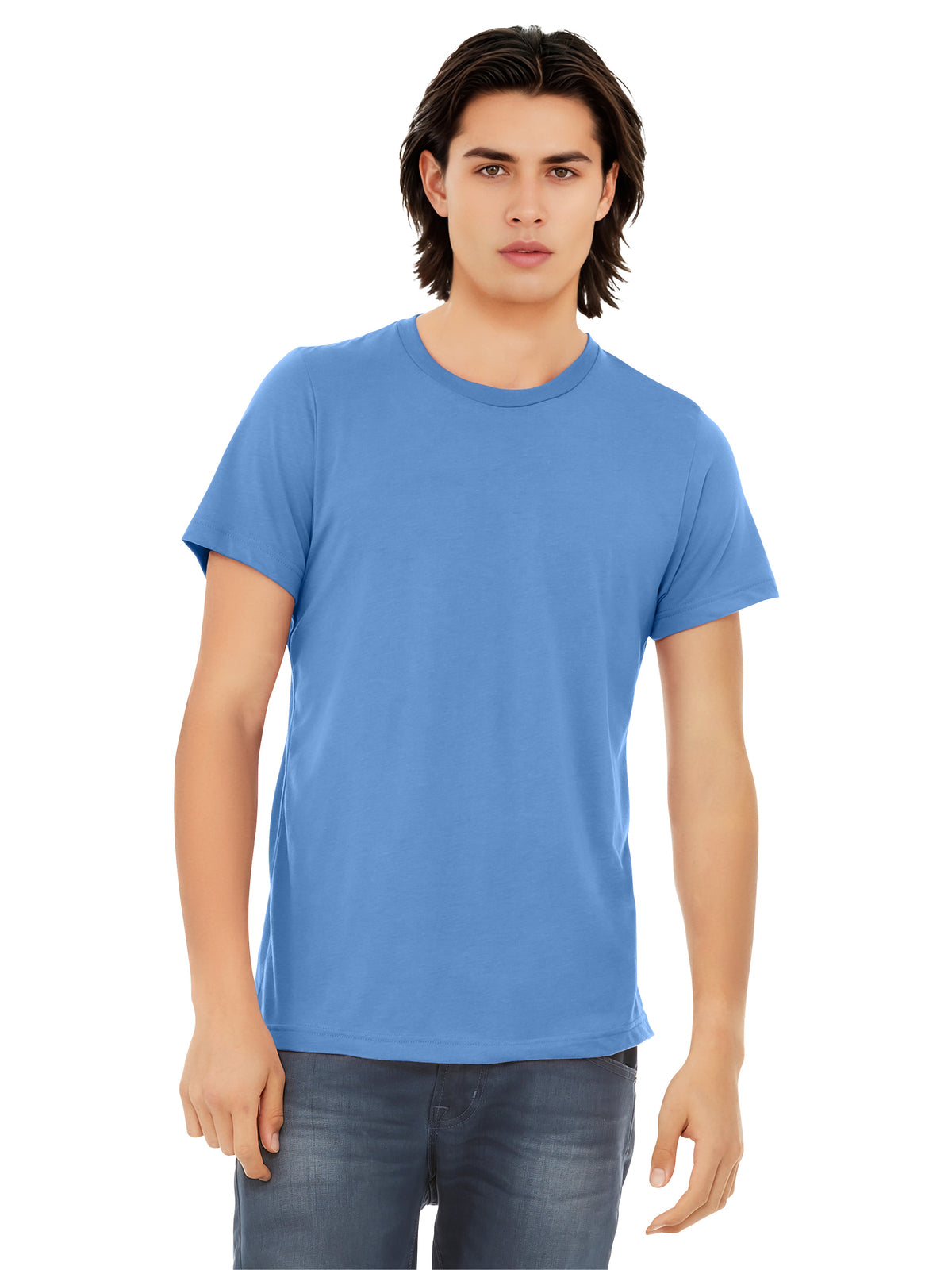 Unisex Triblend Tee - BC3413 - Solid Carolina Blue Triblend