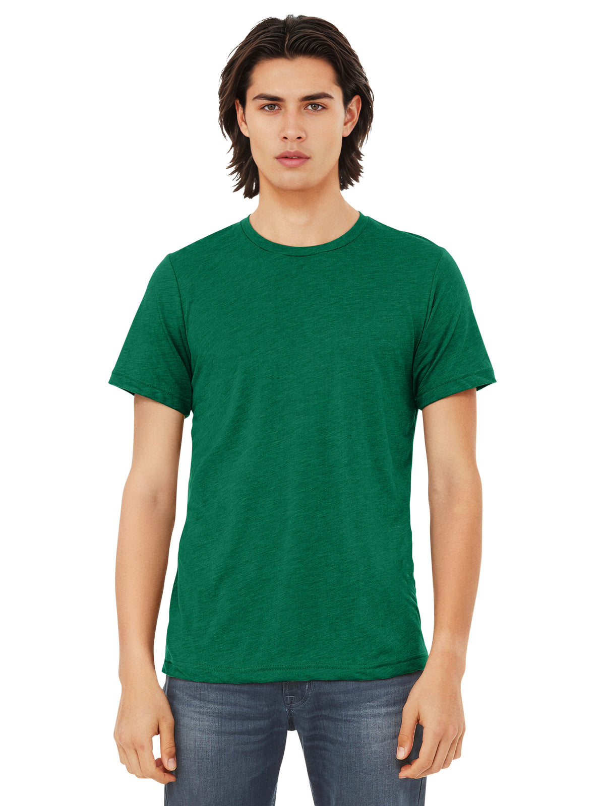 Unisex Triblend Tee - BC3413 - Solid Kelly Triblend