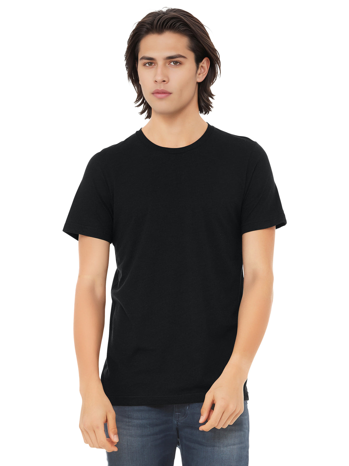 Unisex Triblend Tee - BC3413 - Solid Black Triblend
