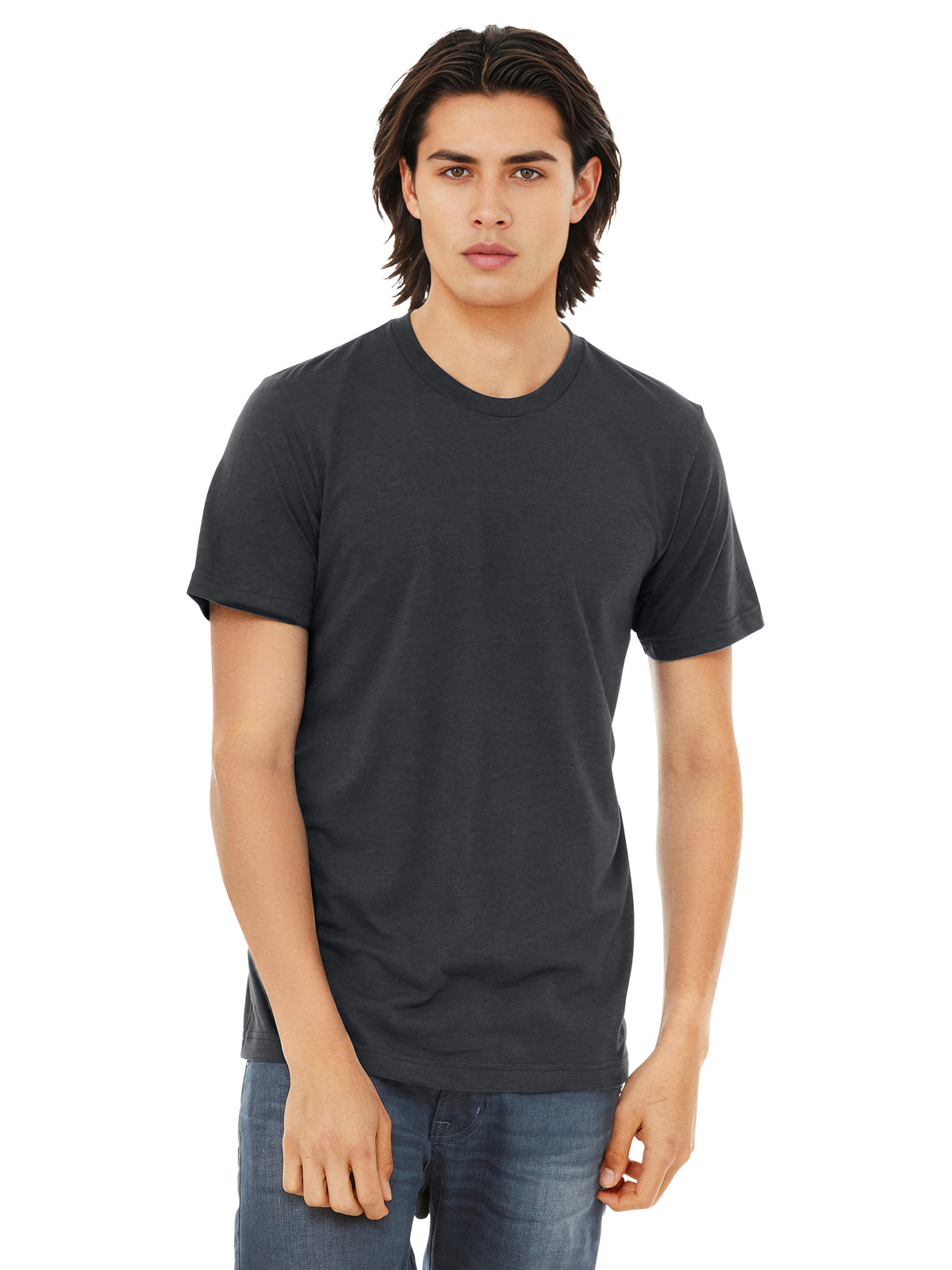 Unisex Triblend Tee - BC3413 - Solid Dark Grey Triblend
