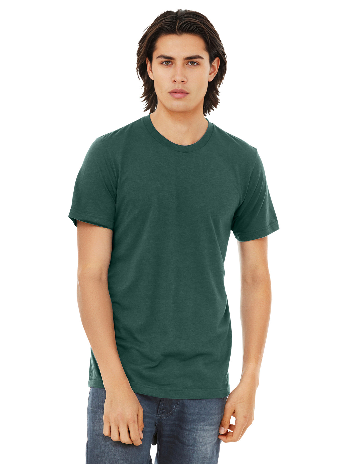 Unisex Triblend Tee - BC3413 - Solid Forest Triblend