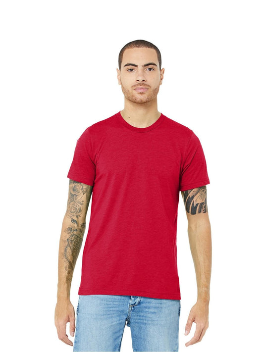 Unisex Triblend Tee - BC3413 - Solid Red Triblend