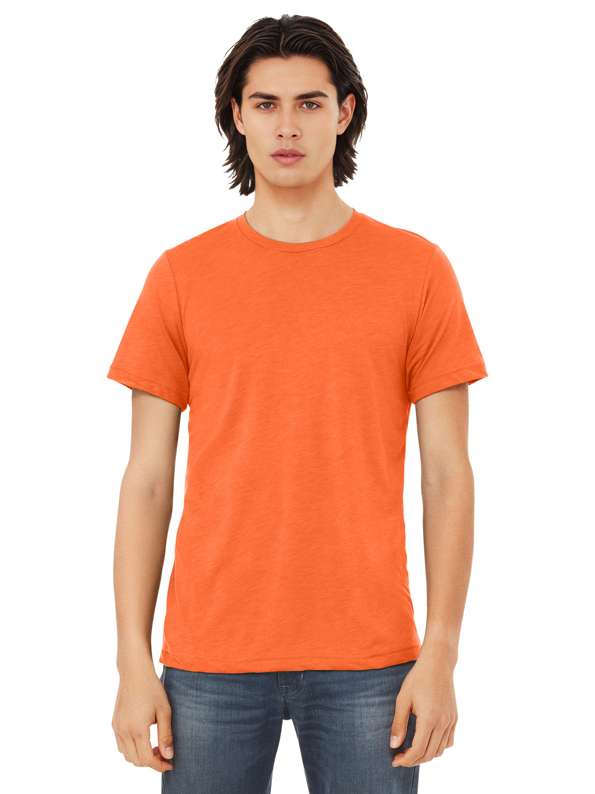 Unisex Triblend Tee - BC3413 - Solid Orange Triblend