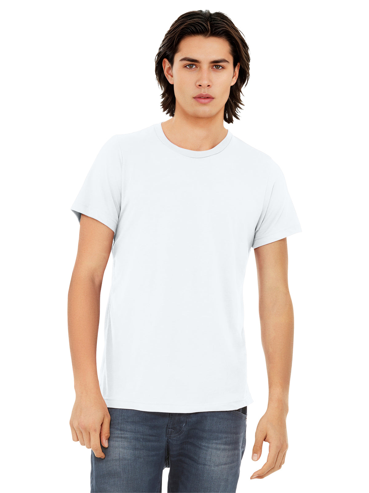 Unisex Triblend Tee - BC3413 - Solid White Triblend