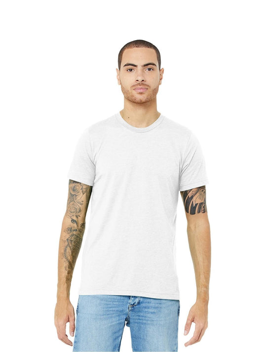 Unisex Triblend Tee - BC3413 - Solid White Triblend