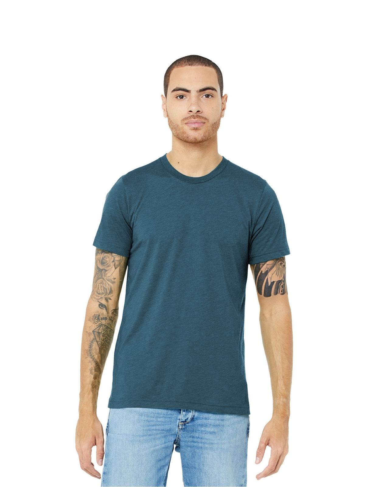 Unisex Triblend Tee - BC3413 - Steel Blue Triblend