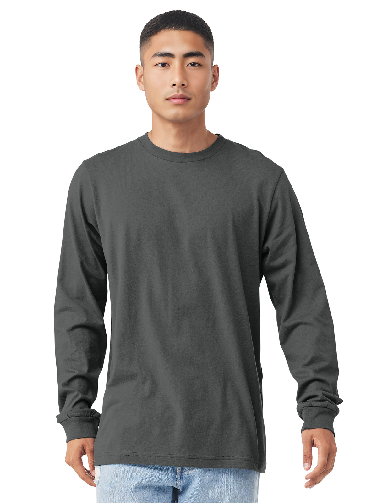 Unisex Jersey Long Sleeve Tee - BC3501 - Asphalt