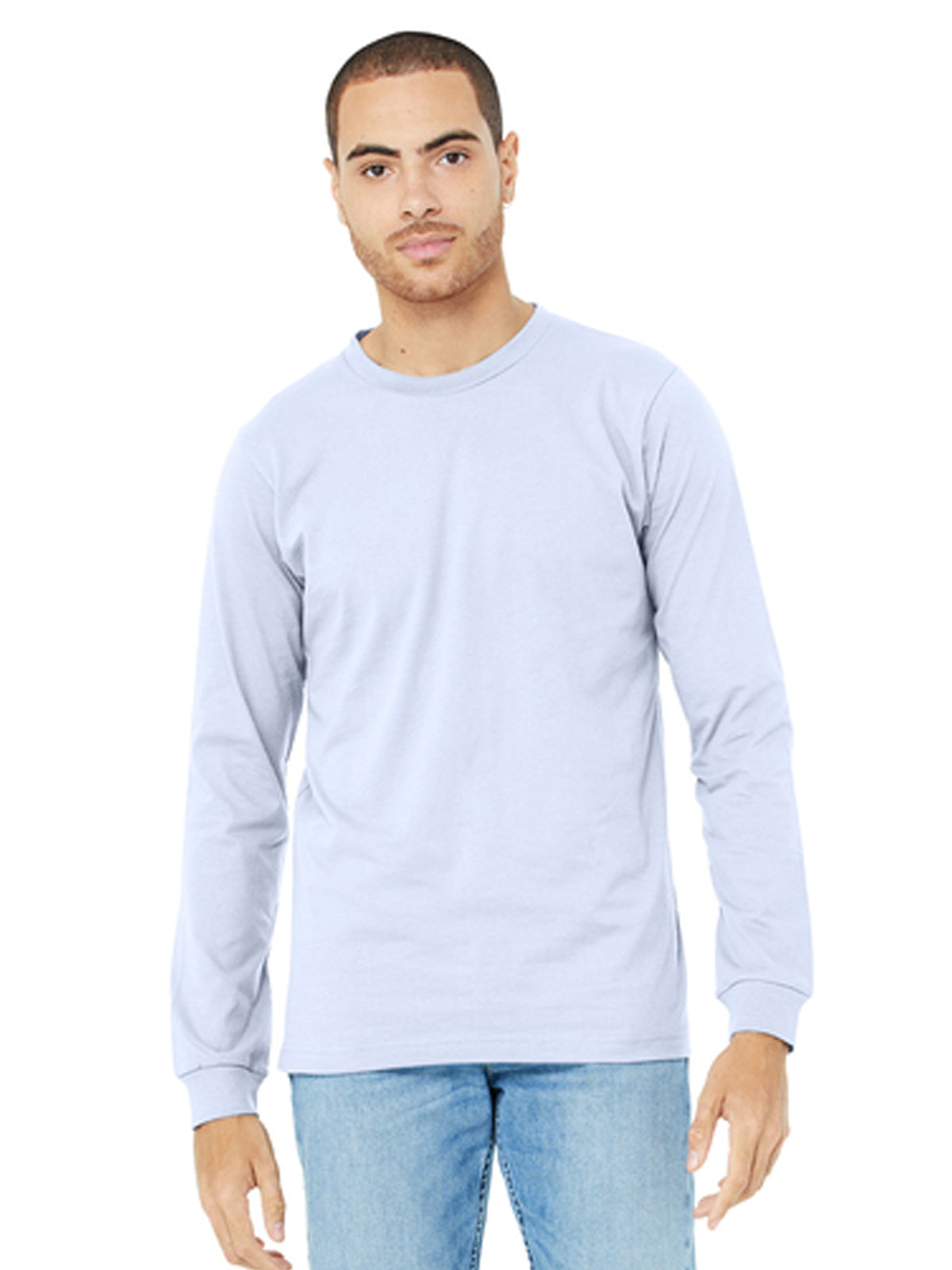 Unisex Jersey Long Sleeve Tee - BC3501 - Ash