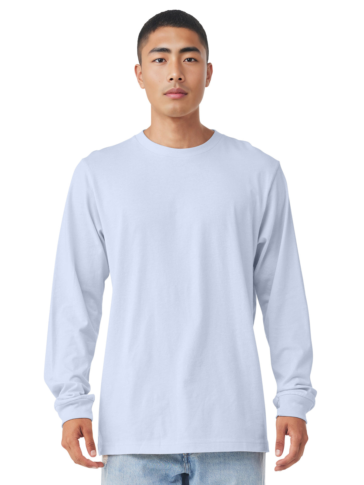 Unisex Jersey Long Sleeve Tee - BC3501 - Ash