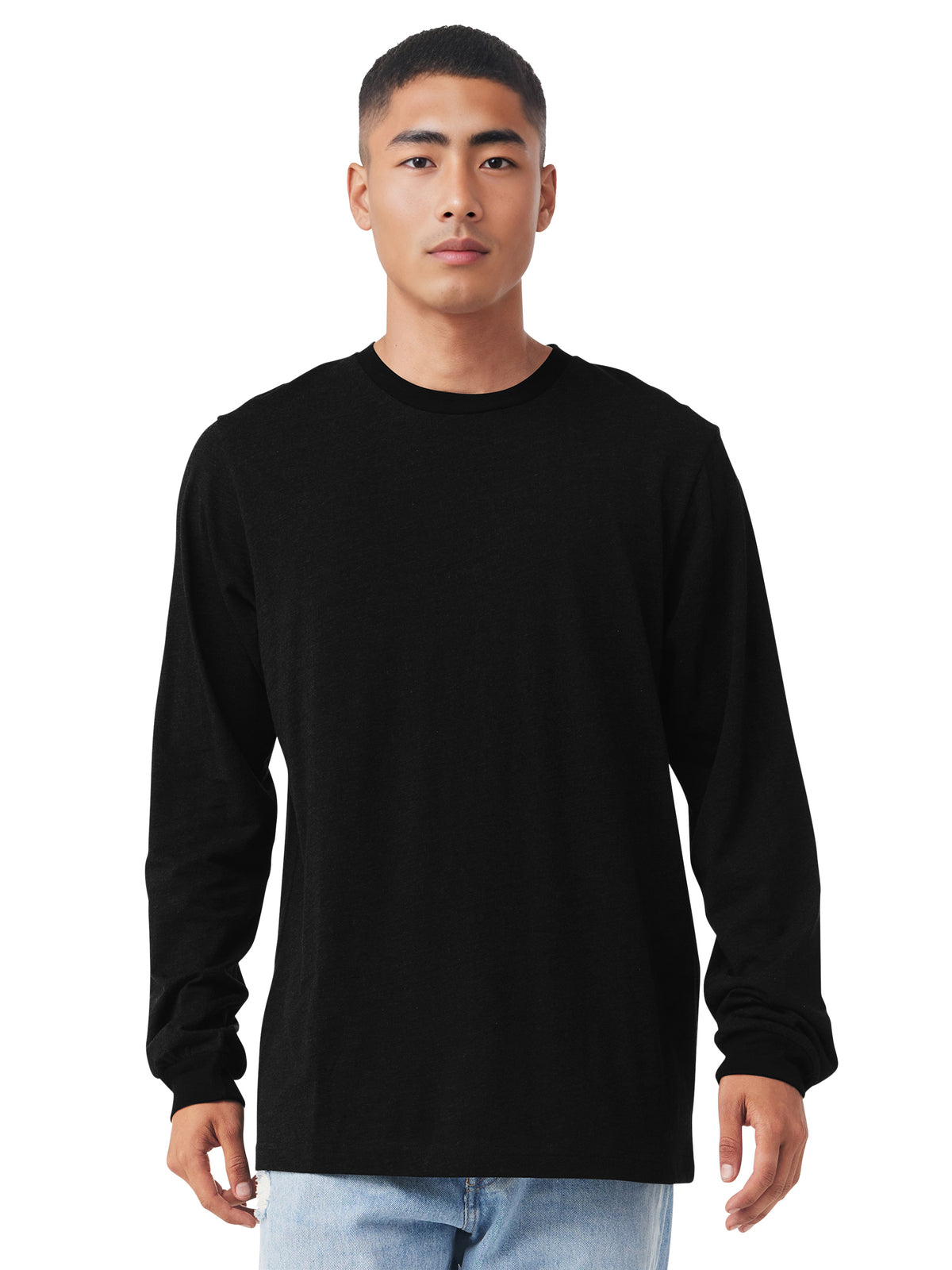 Unisex Jersey Long Sleeve Tee - BC3501 - Black