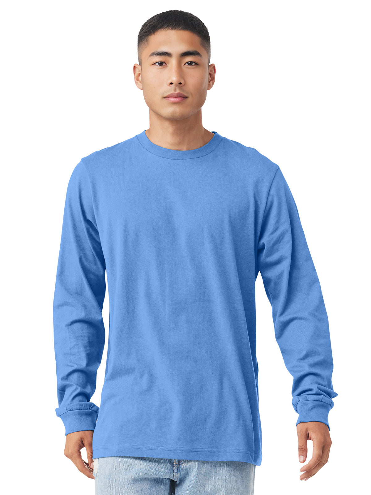 Unisex Jersey Long Sleeve Tee - BC3501 - Carolina Blue